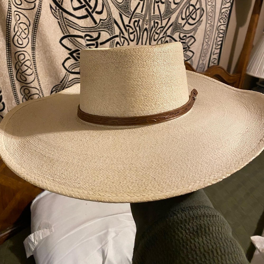 Atwood palm leaf cowboy hat